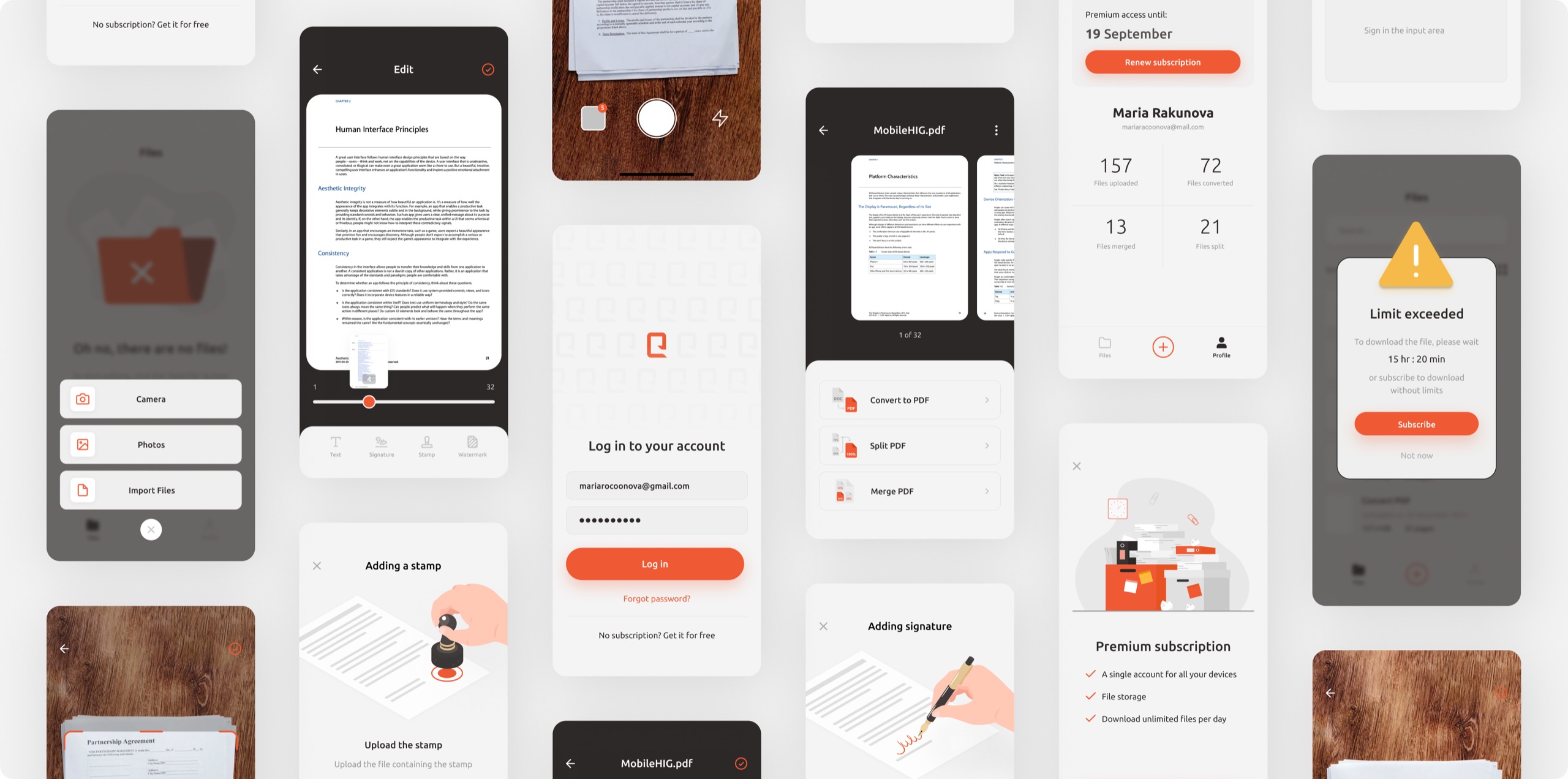 The mobile app