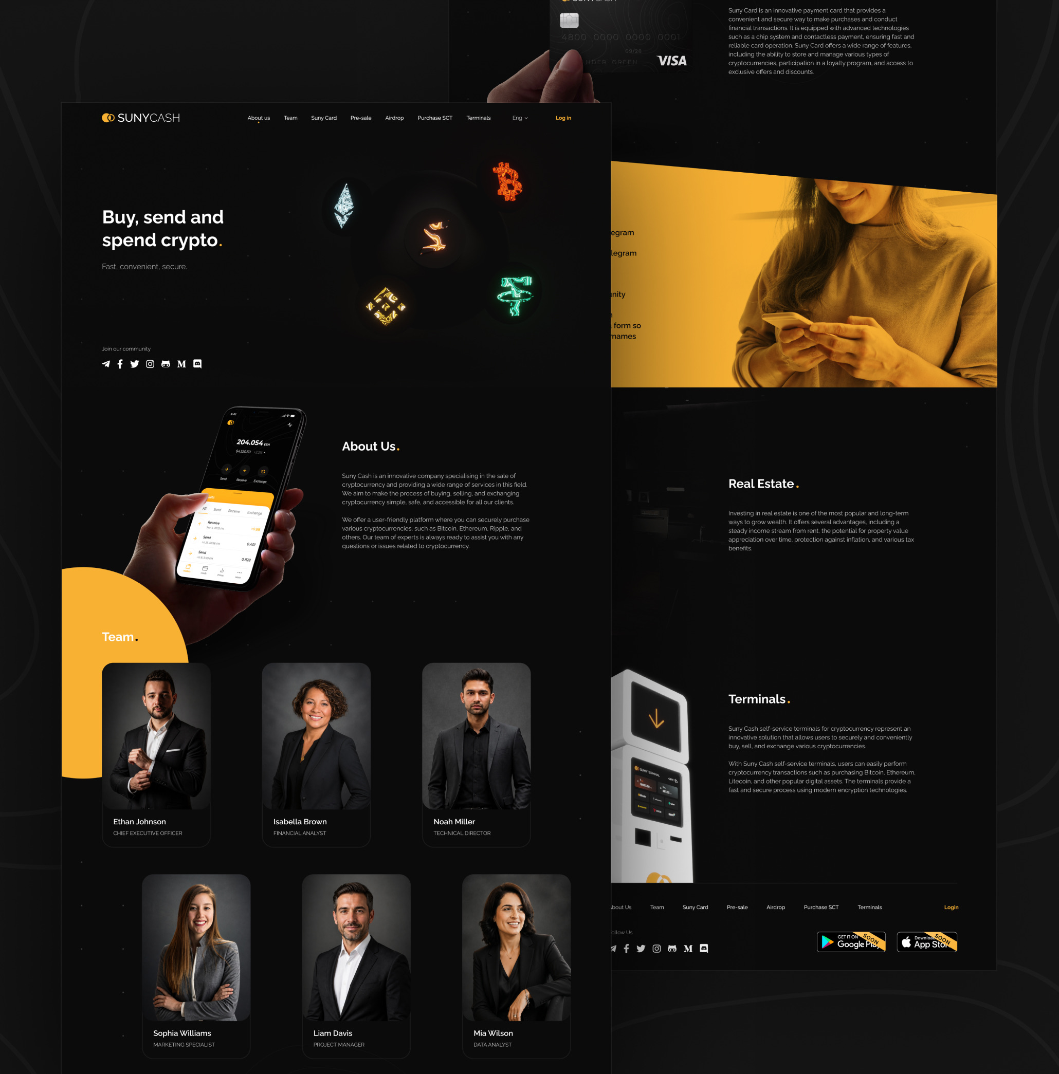 Product websites